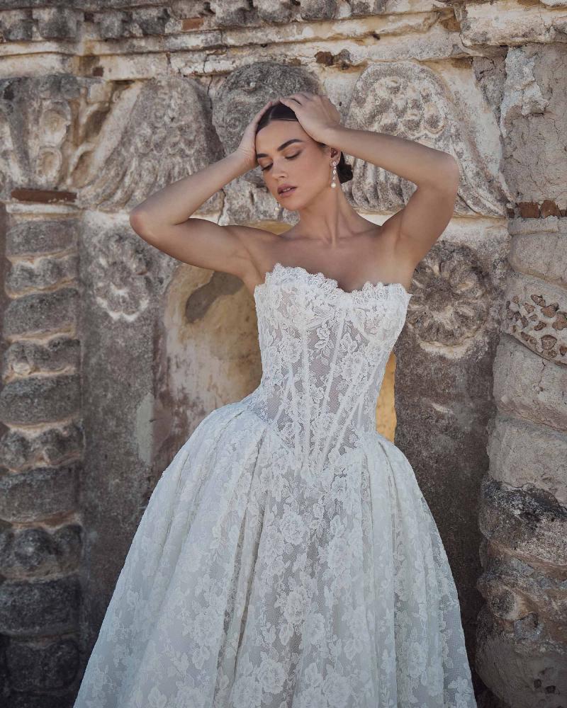 Style 125244 - Calla Blanche Wedding Dress - White Rose Bridal Newark NJ (view 2)