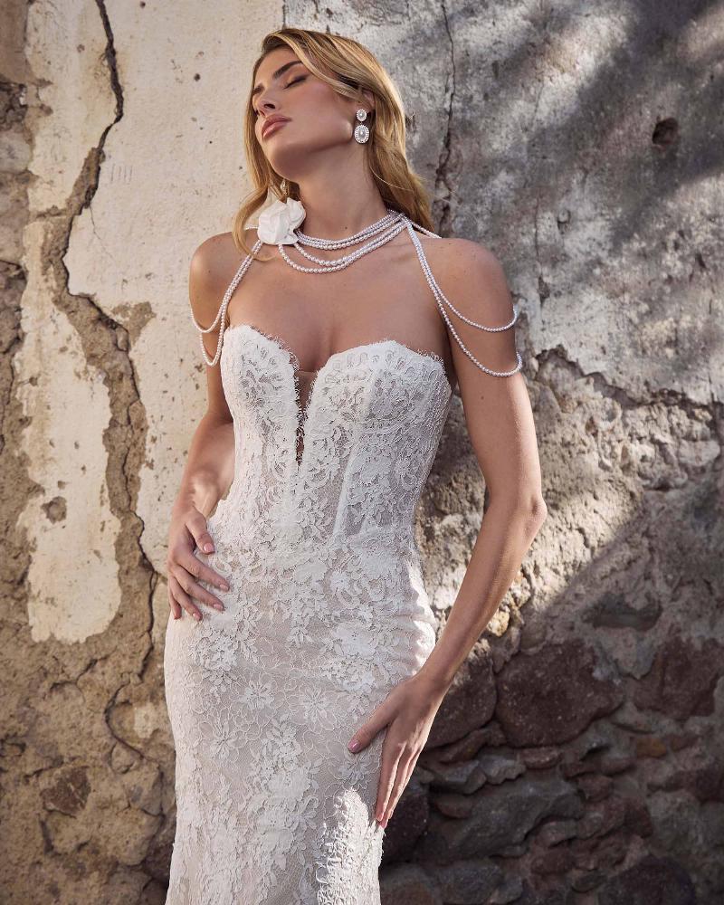 Style 125257 - Calla Blanche Wedding Dress - White Rose Bridal Newark NJ (view 2)