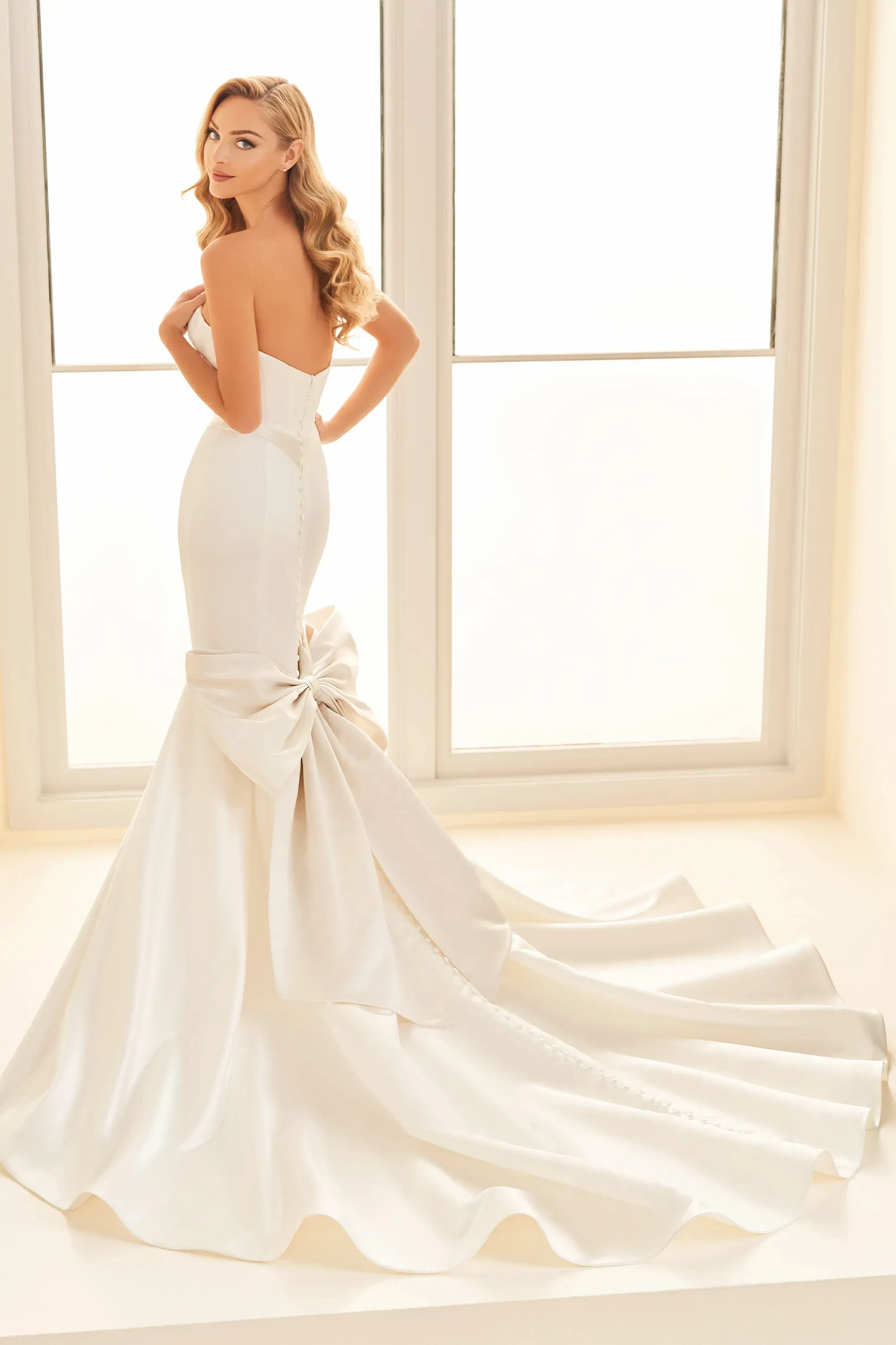E523 Enchanting by Mon Cheri Bridals - Enchanting Wedding Dress - White Rose Bridal Newark NJ (view 2)