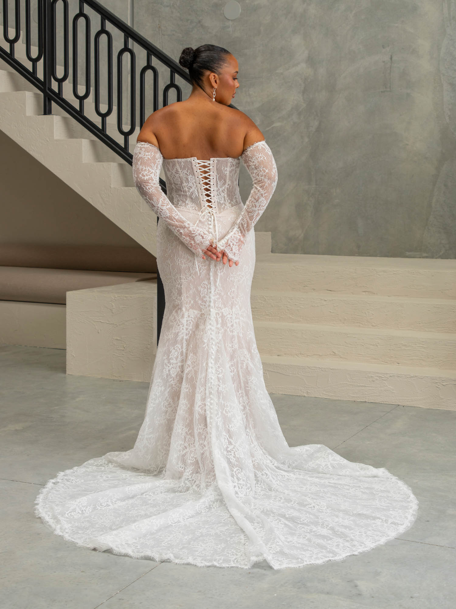 Roxanne - Evie Young Wedding Dress - White Rose Bridal Newark NJ (view 7)