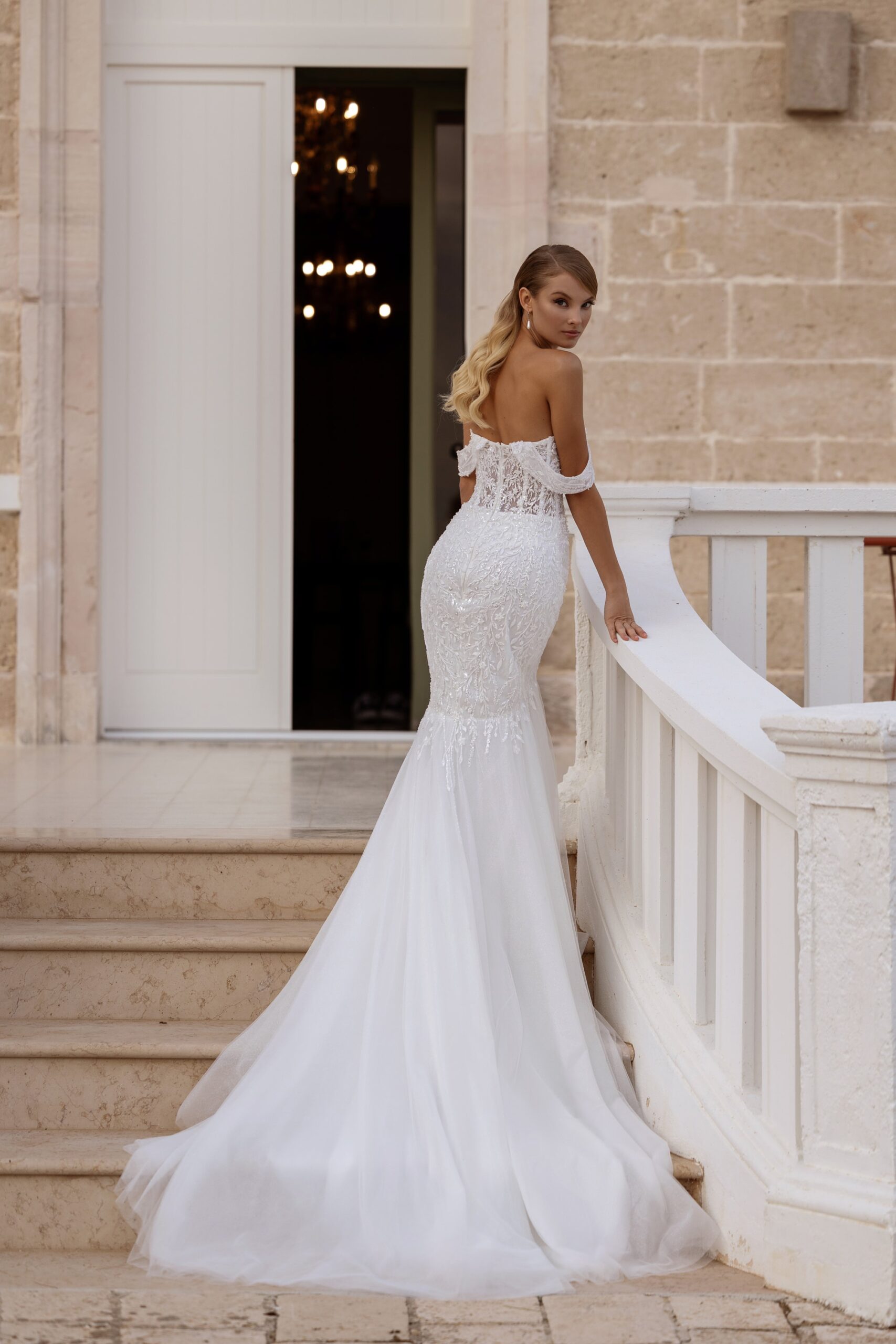 Gardenia - Madioni Wedding Dress - White Rose Bridal Newark NJ (view 2)