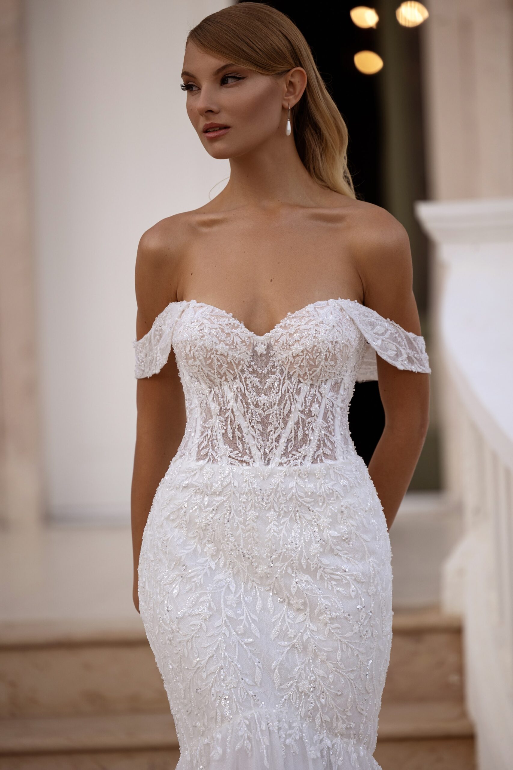 Gardenia - Madioni Wedding Dress - White Rose Bridal Newark NJ (view 3)
