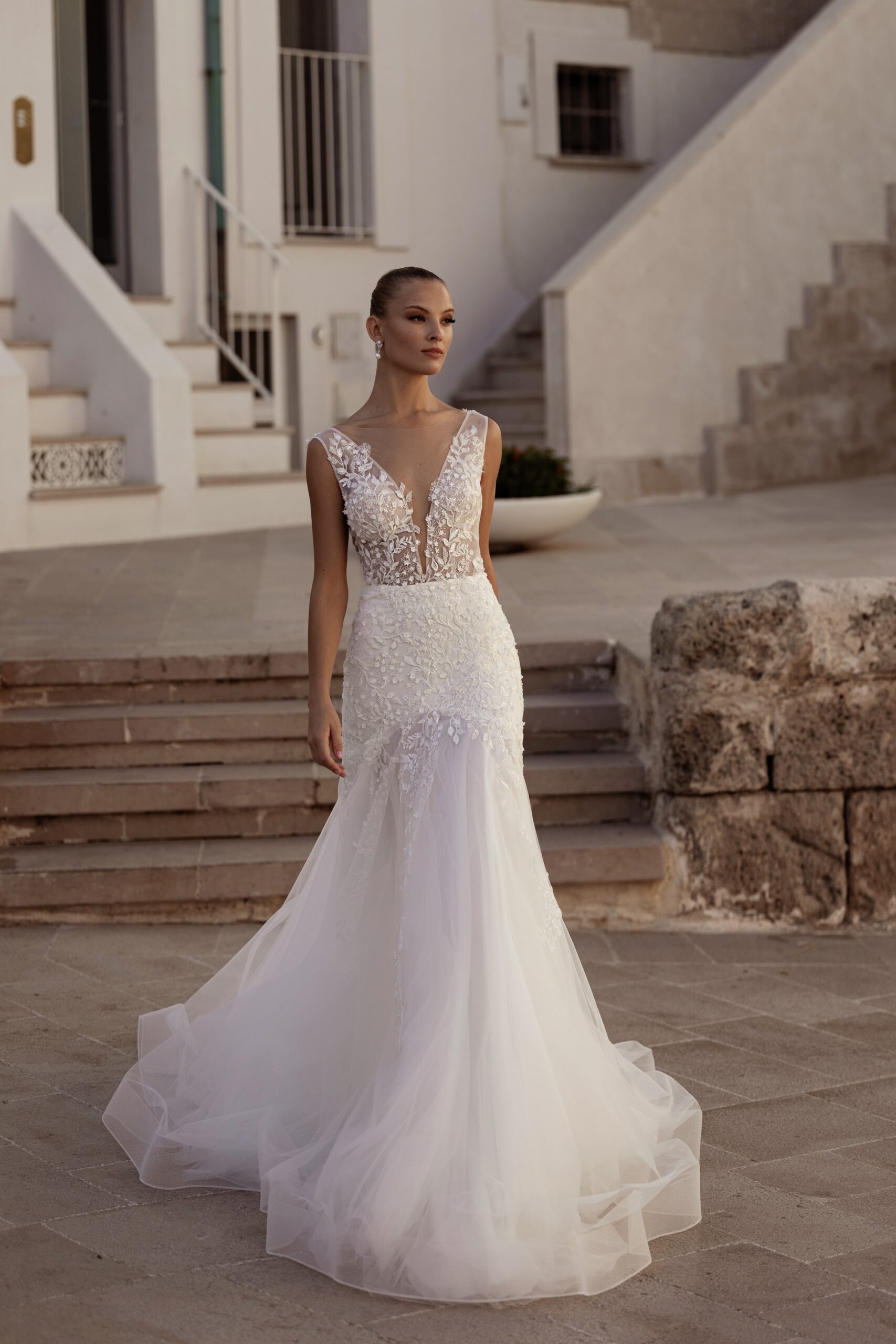 Mimosa - Madioni Wedding Dress - White Rose Bridal Newark NJ