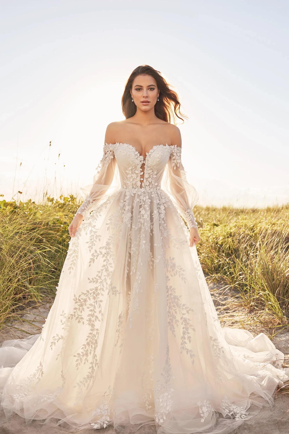 Fleur - Martin Thornburg Wedding Dress - White Rose Bridal Newark NJ (view 3)