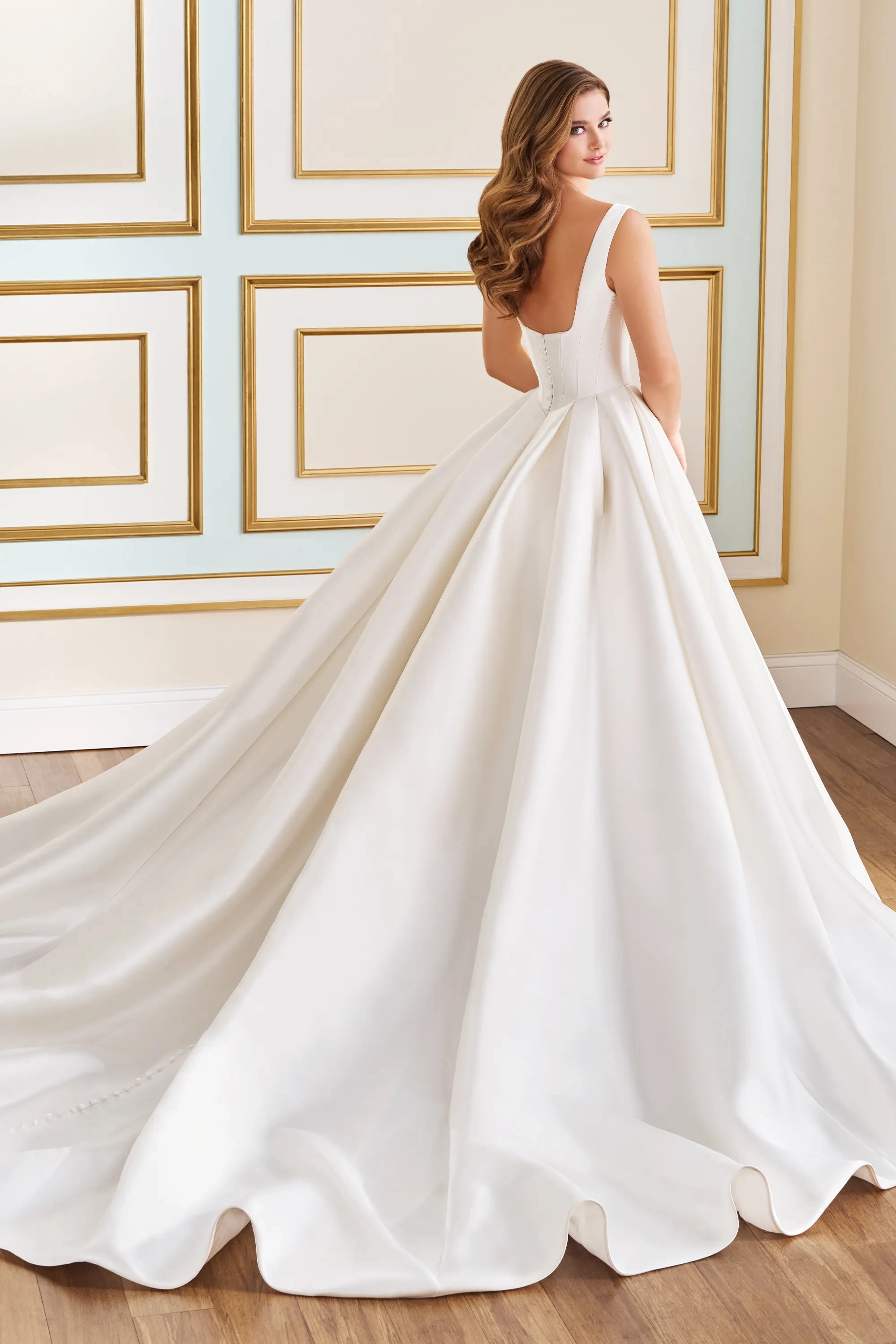 MT9106 Camellia - Martin Thornburg Wedding Dress - White Rose Bridal Newark NJ (view 2)
