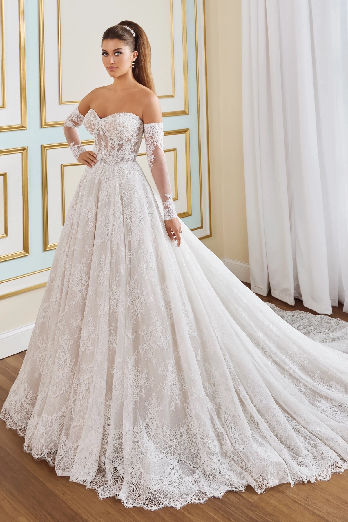MT9112 Begonia - Martin Thornburg Wedding Dress - White Rose Bridal Newark NJ
