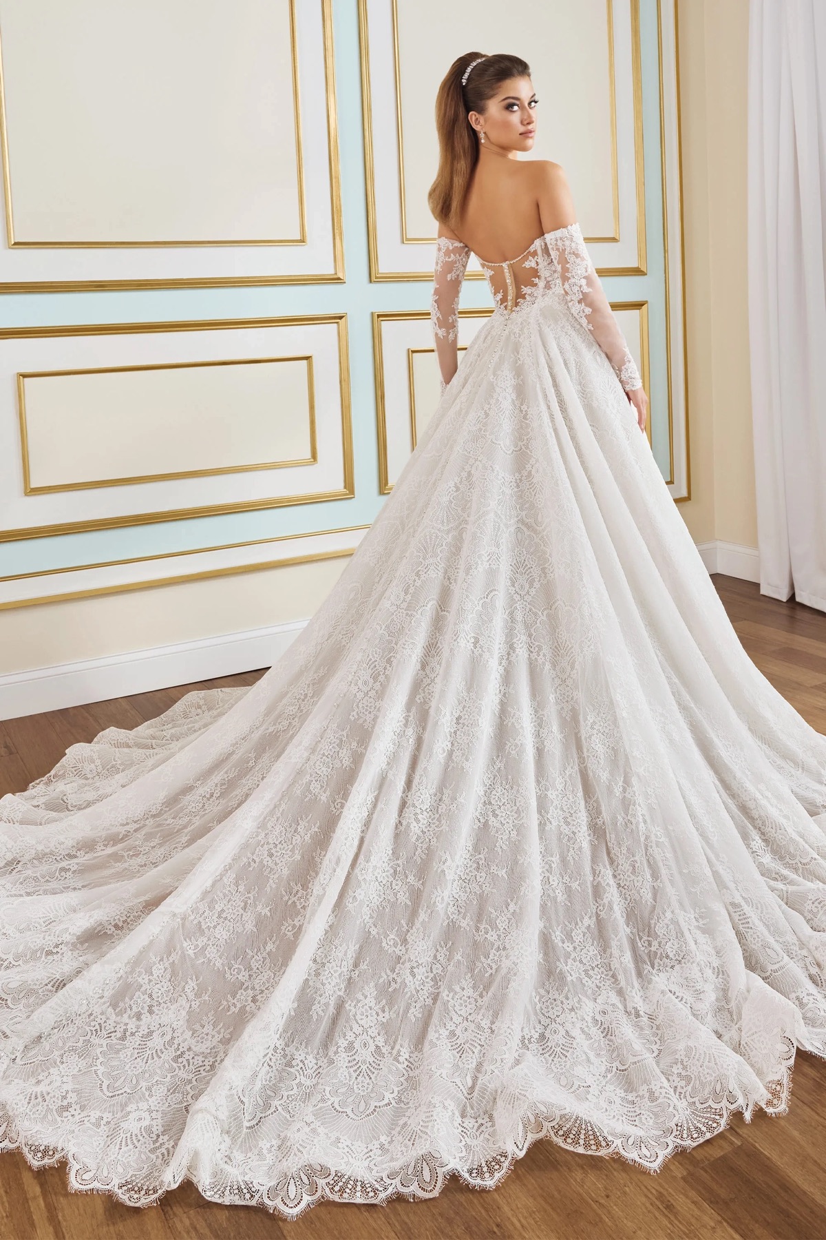 MT9112 Begonia - Martin Thornburg Wedding Dress - White Rose Bridal Newark NJ (view 2)